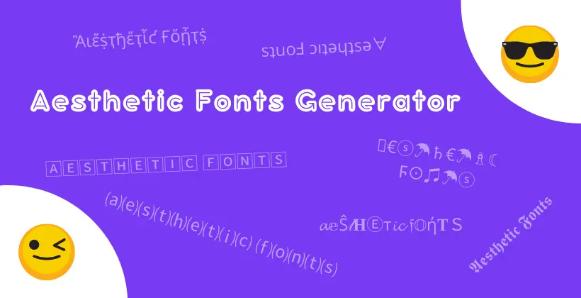 Aesthetic Font Generator Tool