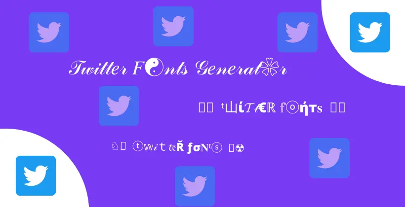 Twitter Fonts Generator Tool